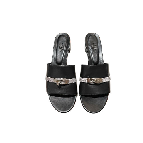Hermès Jet Black Calfski