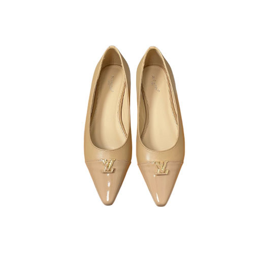 Nude Beige Leather LV Lo