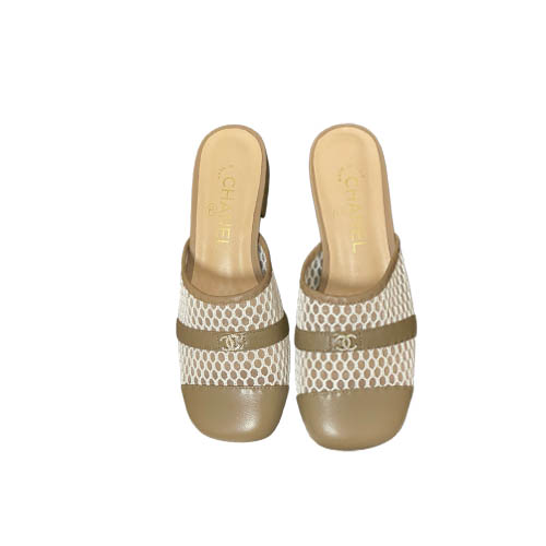 Chanel Taupe Mesh CC Log