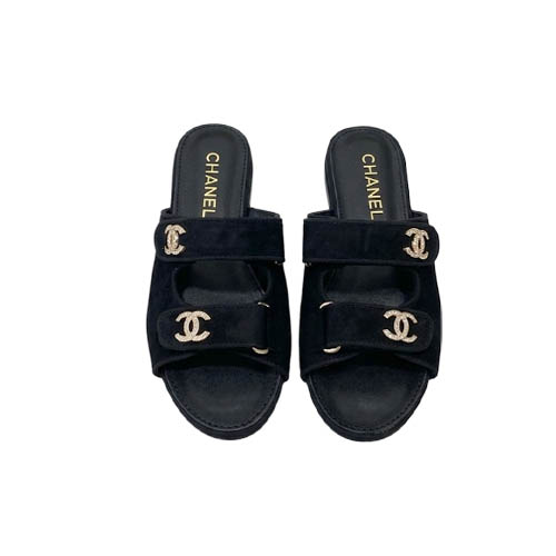 Chanel Black Suede CC Lo