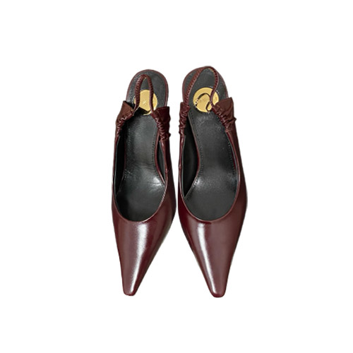 YSL Burgundy Leather Poi
