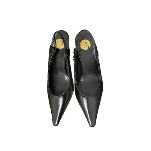 YSL Jet Black Leather Po