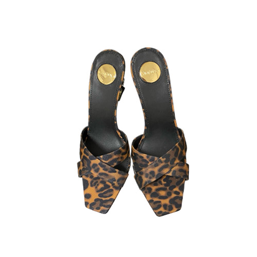 YSL Leopard Print Satin 