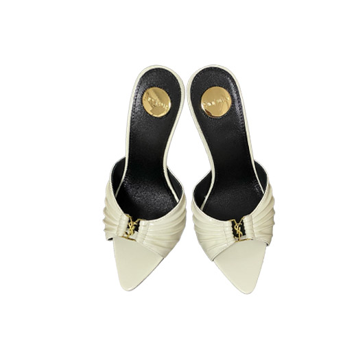 YSL-Inspired Ivory Pleat