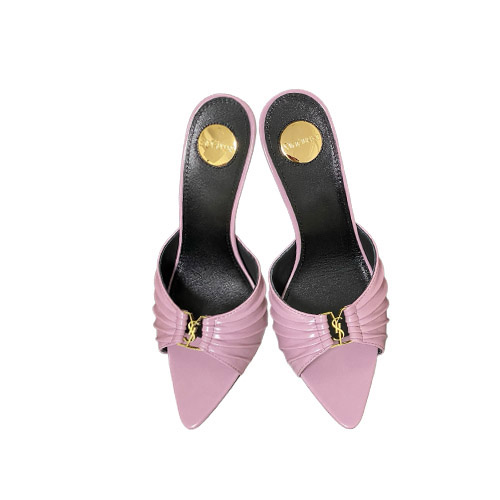 YSL Mauve Pleated Leathe