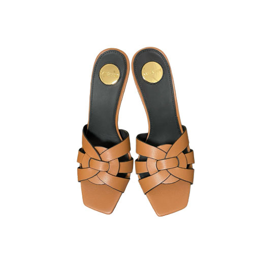 YSL Caramel Tan Leather 