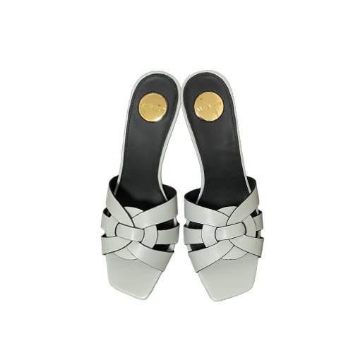 YSL Light Grey Matte Lea