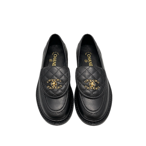 Chanel Classic Black Lea