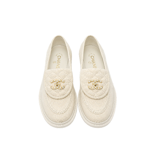 Chanel Ivory Cream Linen