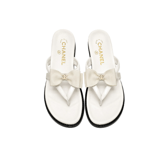 Chanel Pearl Ivory Bow S