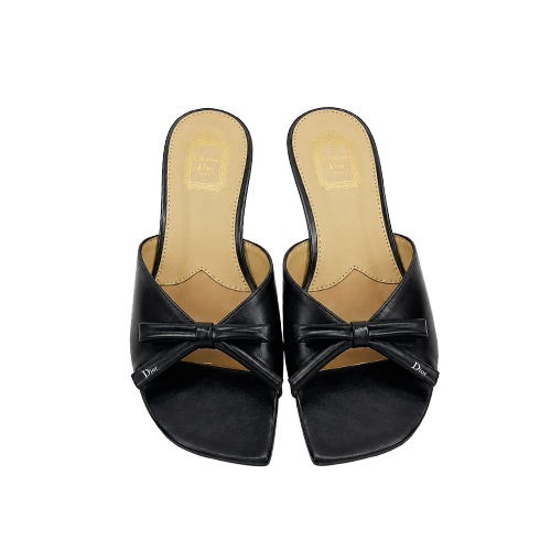 Dior Noir Bow Slide – Bl