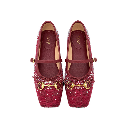 Bailarinas Gucci Bordeau